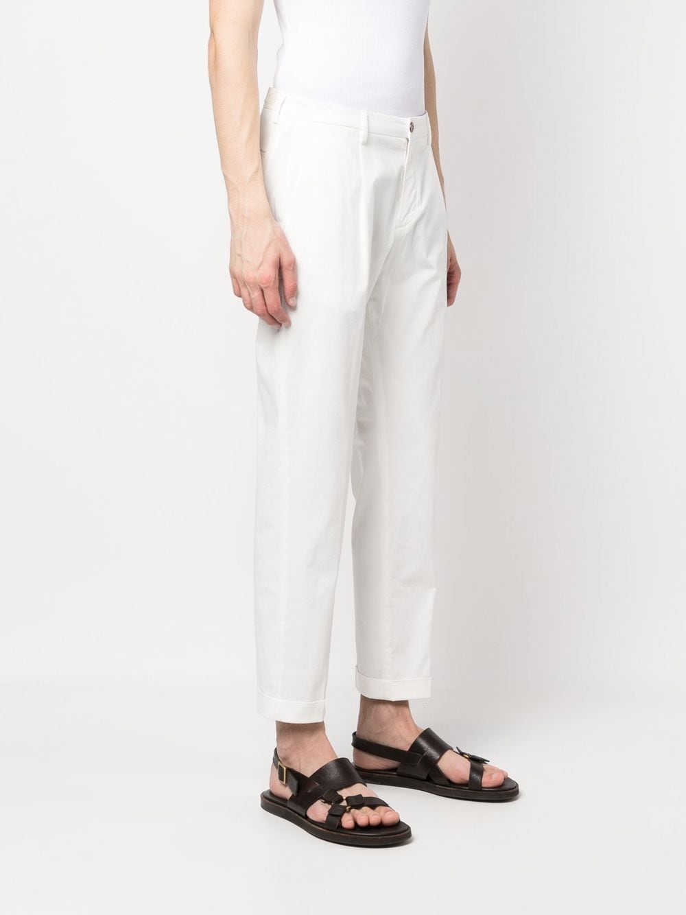 Pantaloni Raso di Cotone Tiberio