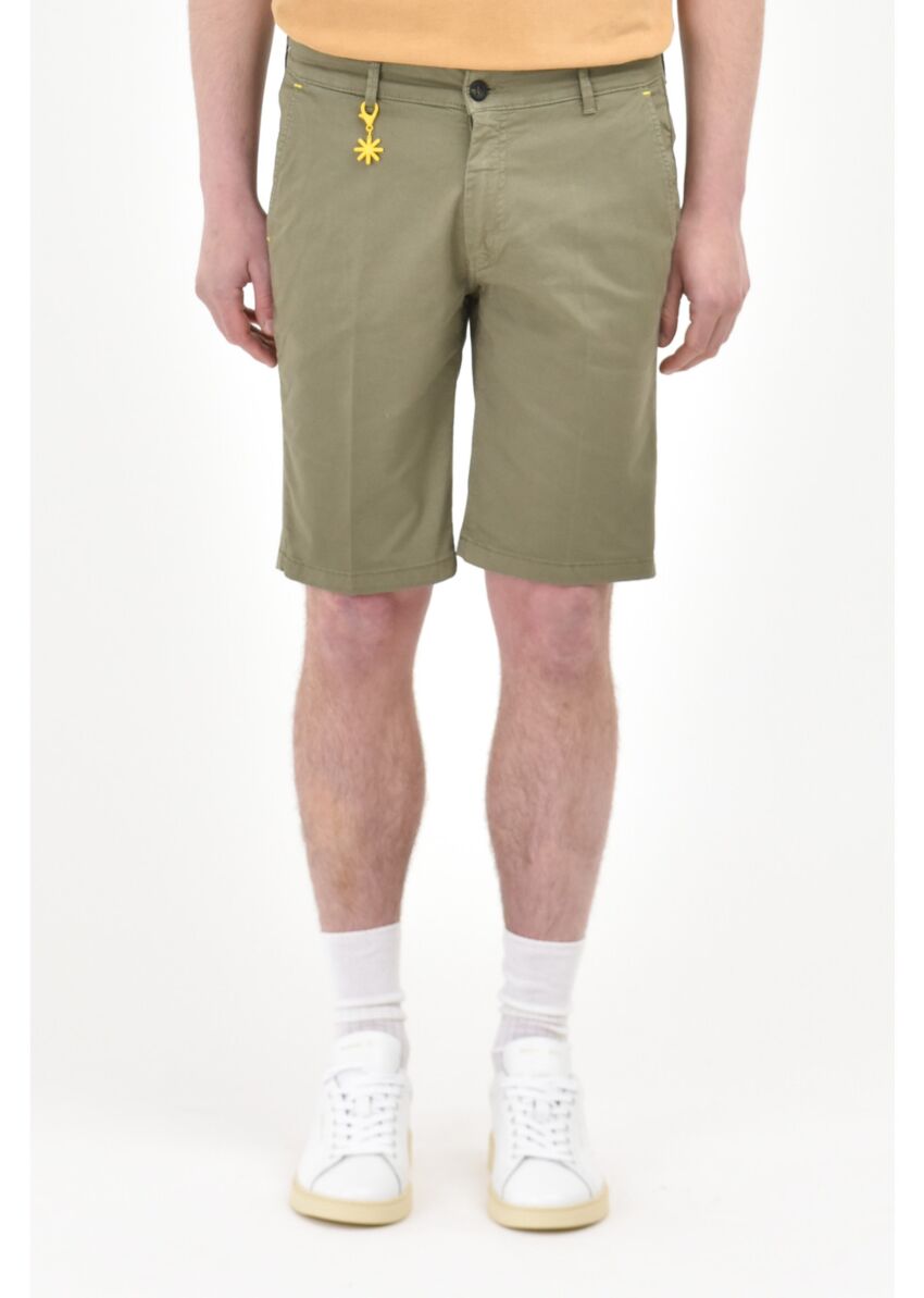 Bermuda tinto slim fit in cotone