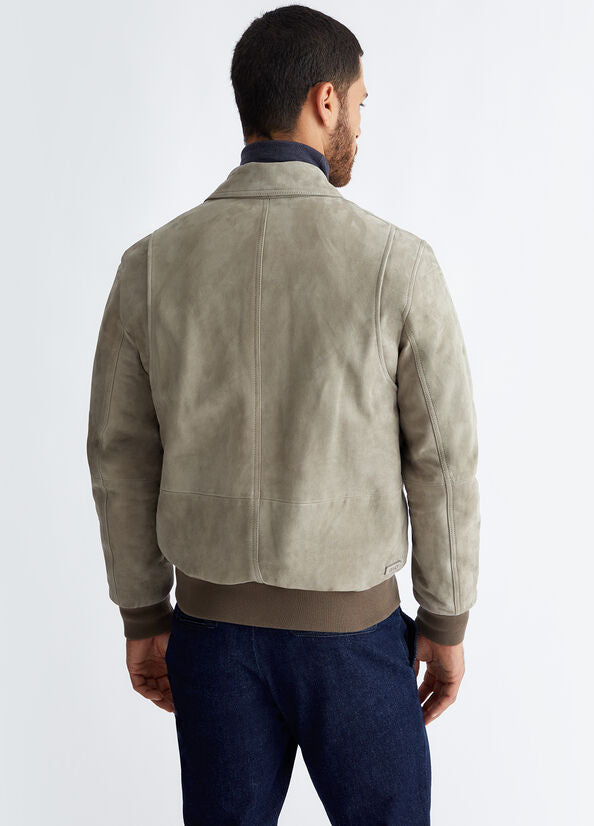 BOMBER IN PELLE SUEDE