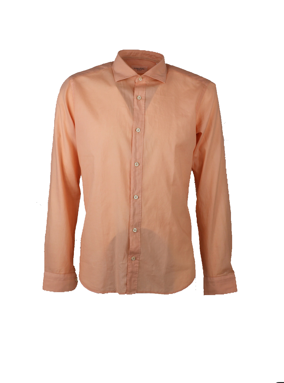 Camicia cotone popeline pesca
