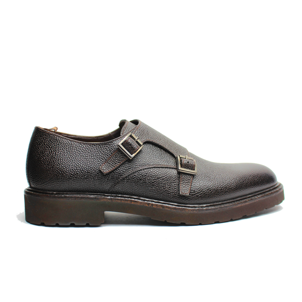 Scarpa pelle doppia fibbia