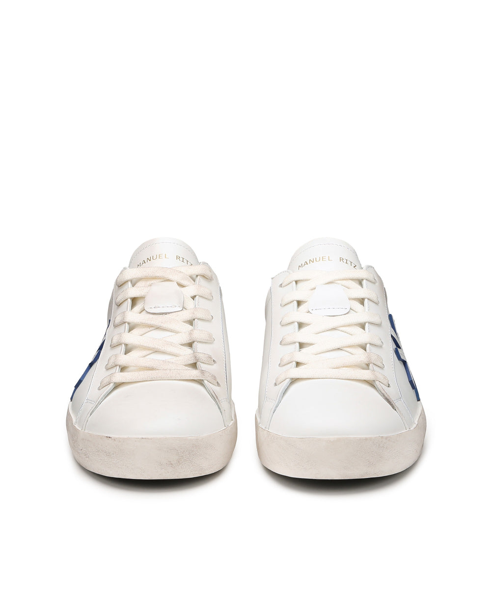Sneakers in pelle azzurro