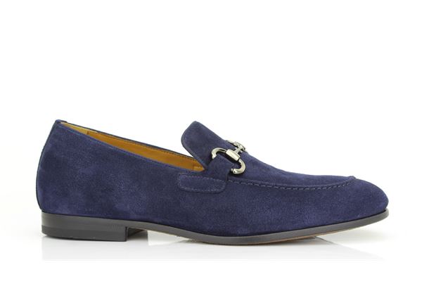 Mocassino camoscio florence con fibbia