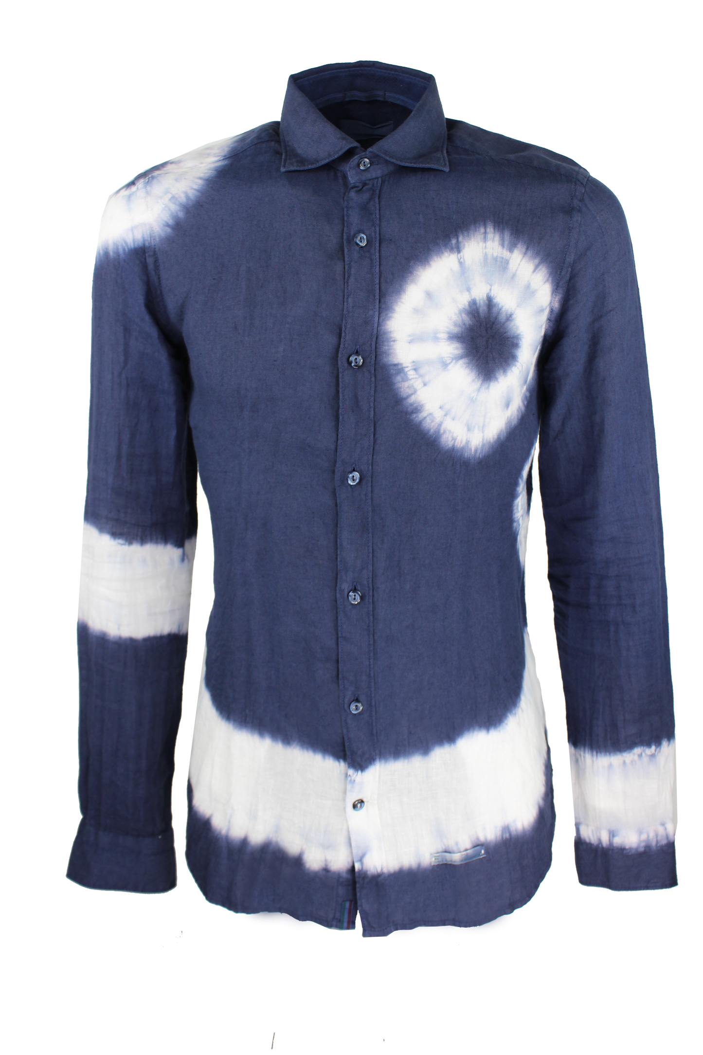 Camicia Lino Effetto Tie Dye