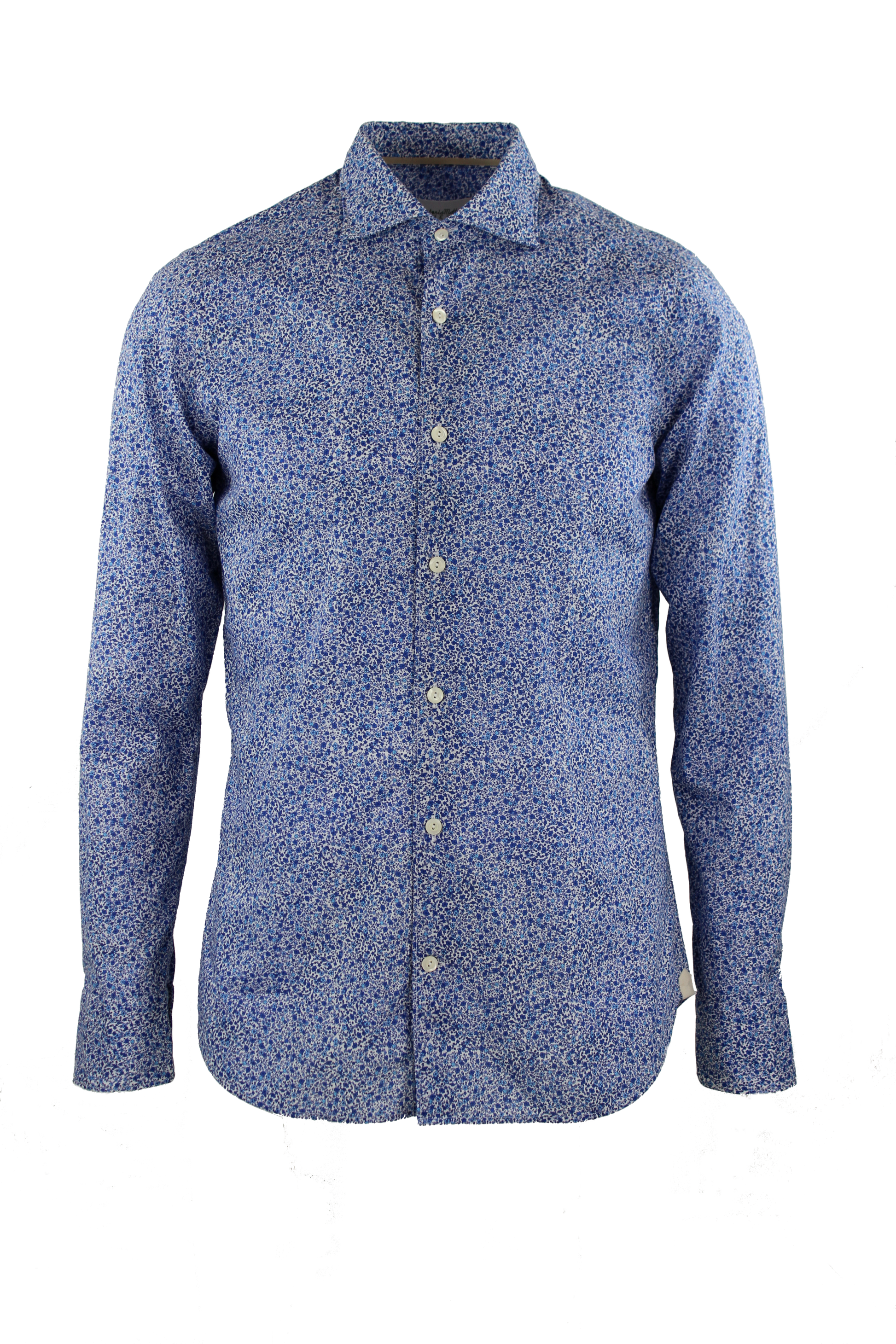 Camicia microfantasia fiori Tintoria Mattei