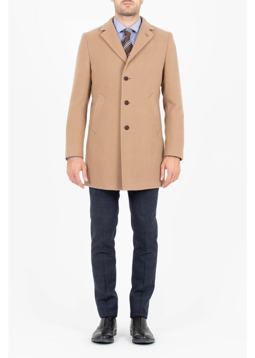 Cappotto Monopetto misto viscosa stretch