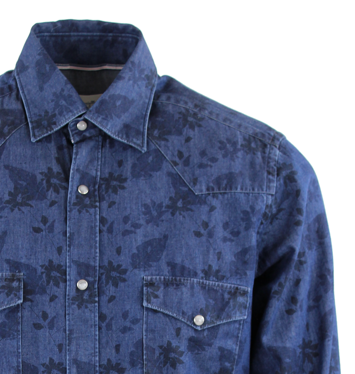 Camicia denim fantasia
