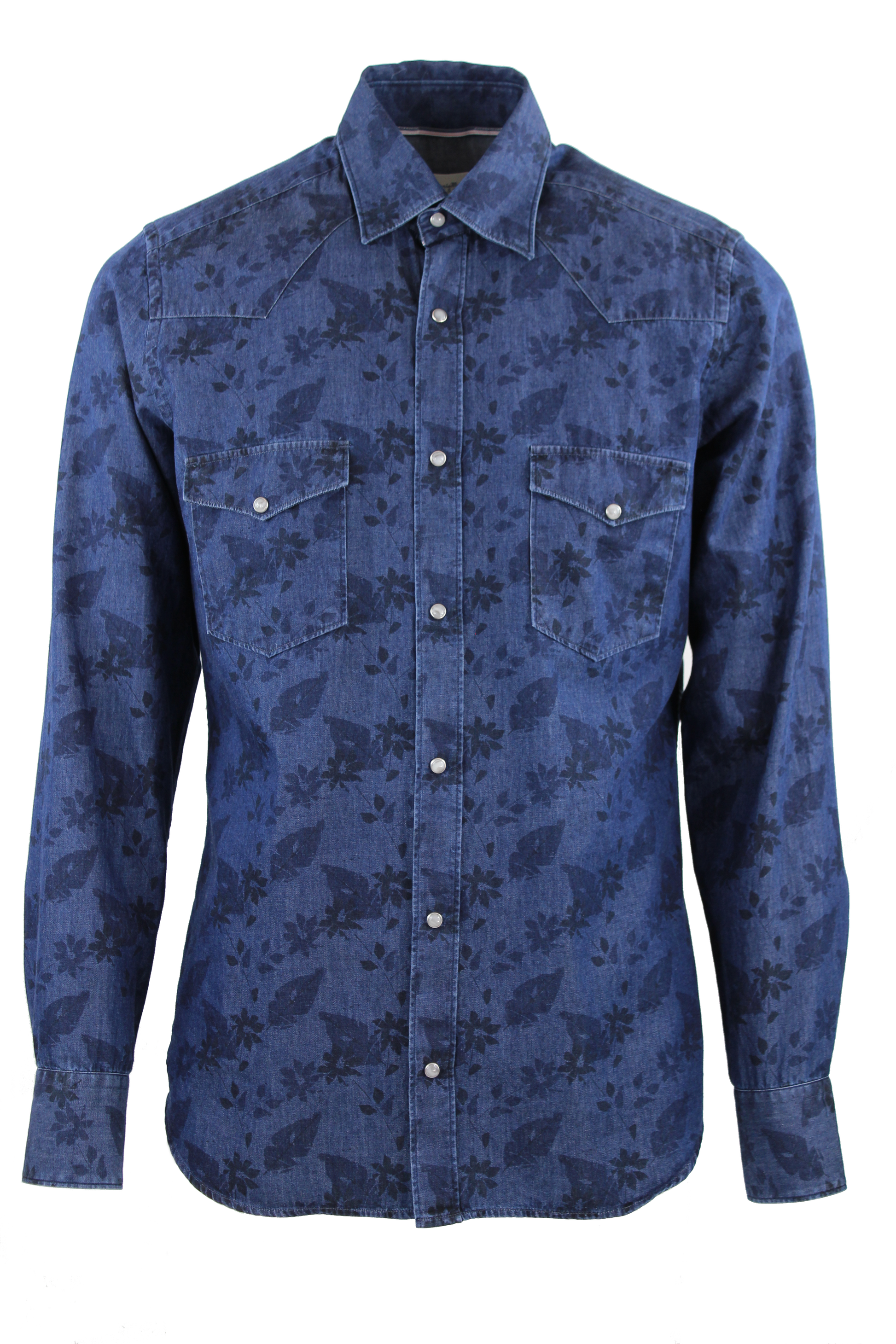 Camicia denim fantasia Tintoria Mattei