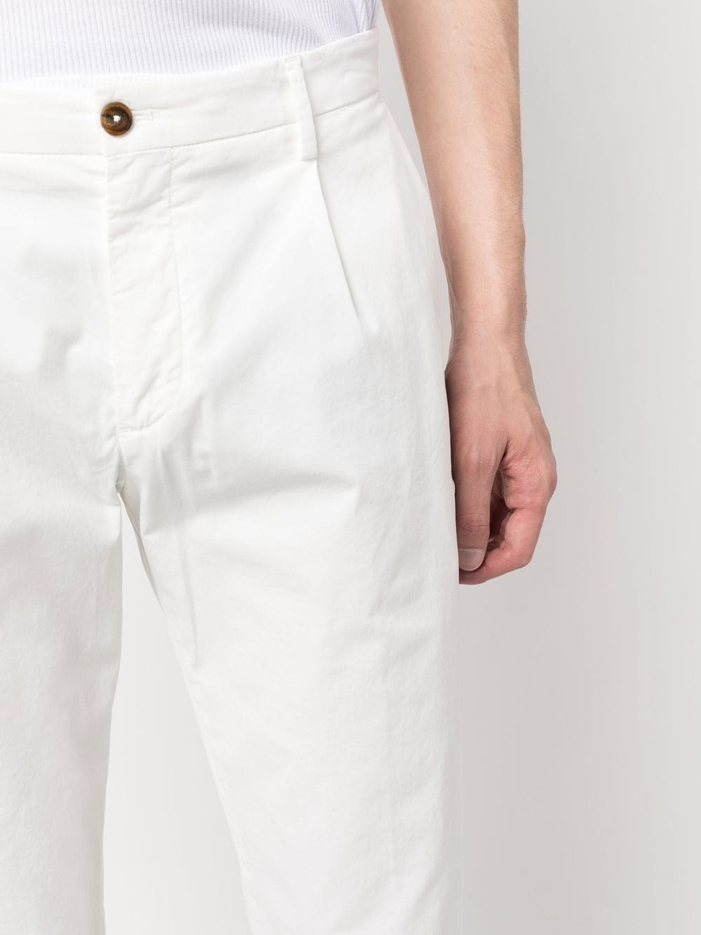 Pantaloni Raso di Cotone Tiberio
