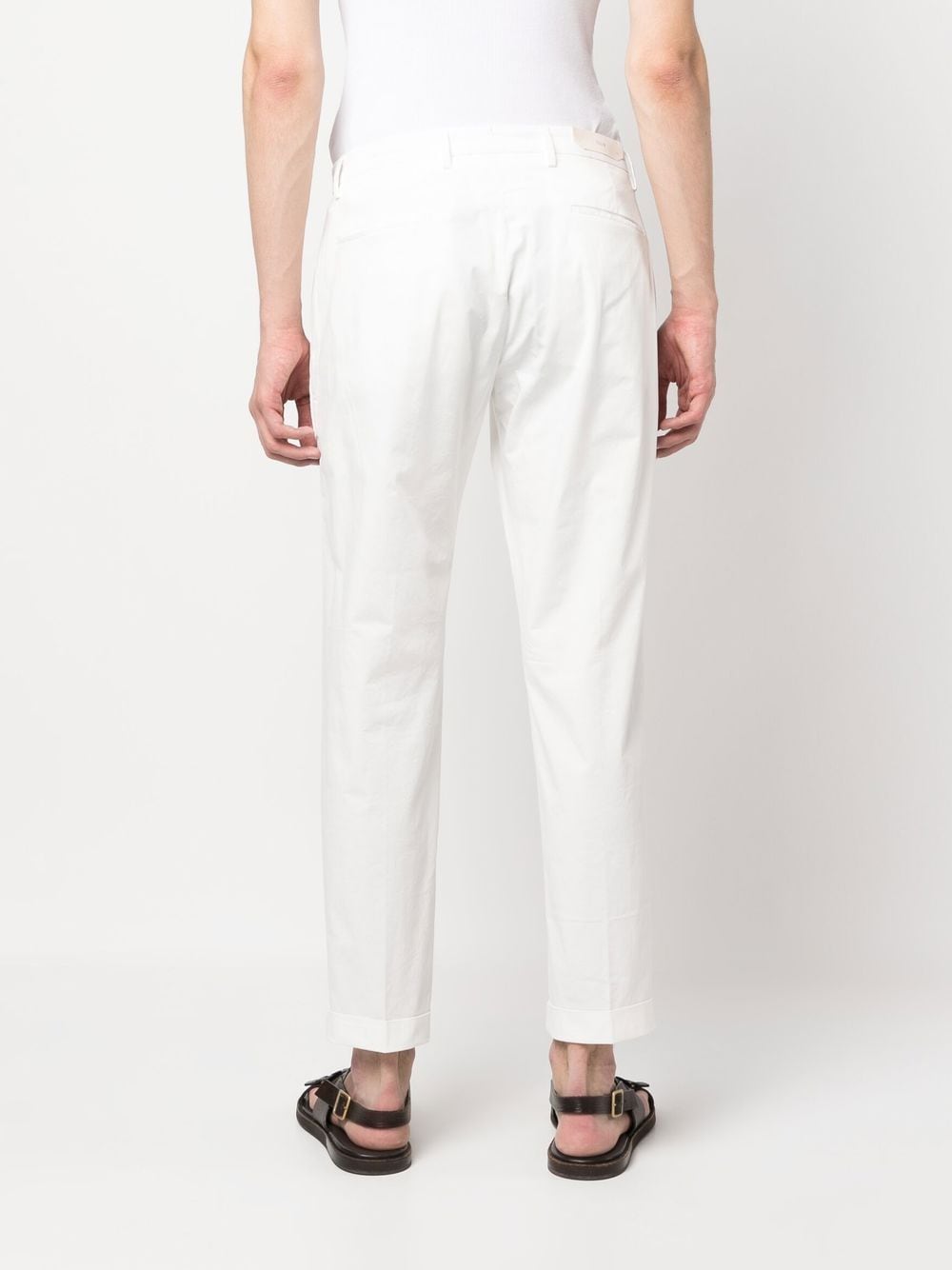 Pantaloni Raso di Cotone Tiberio
