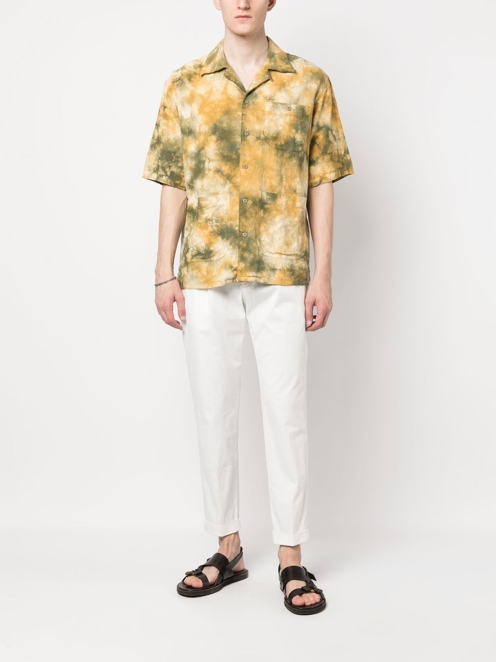 Pantaloni Raso di Cotone Tiberio