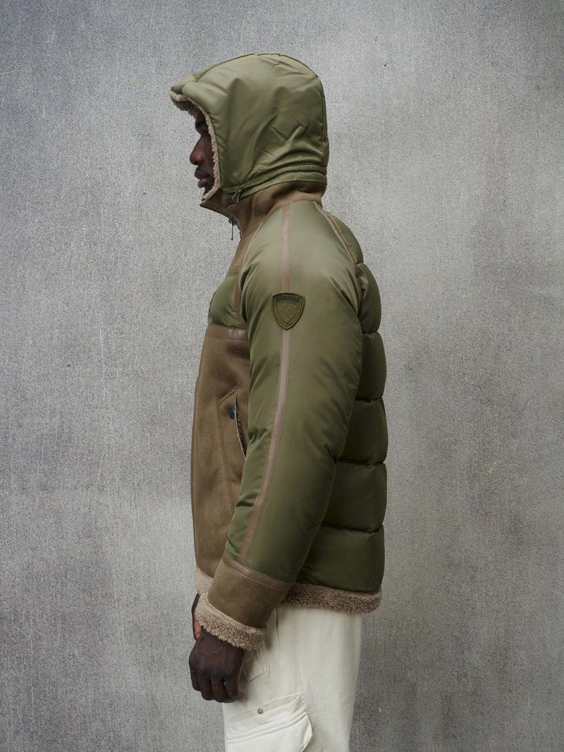 GIUBBETTO NYLON E MONTONE ECOLOGICO HORACE