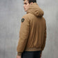 GIUBBINO MILITARE CON CAPPUCCIO MOREY nocciola