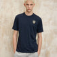 T-SHIRT LOGO GOMMATO FAXON blu