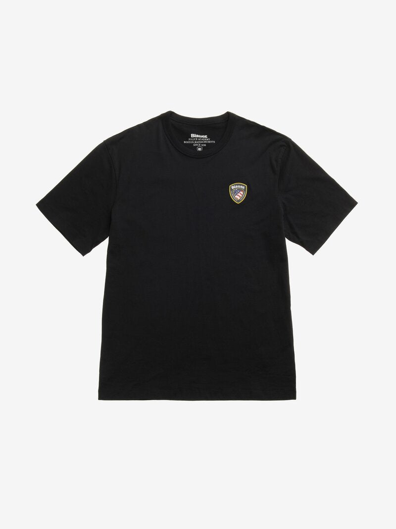 T-SHIRT LOGO GOMMATO FAXON nero