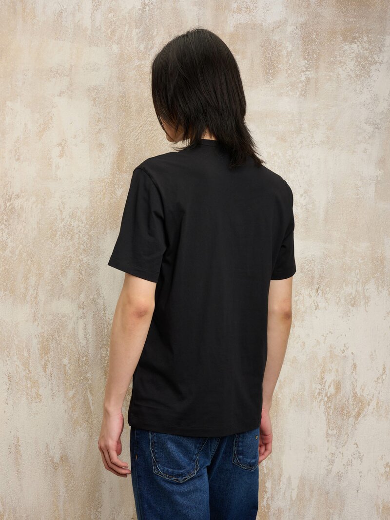 T-SHIRT LOGO GOMMATO FAXON nero