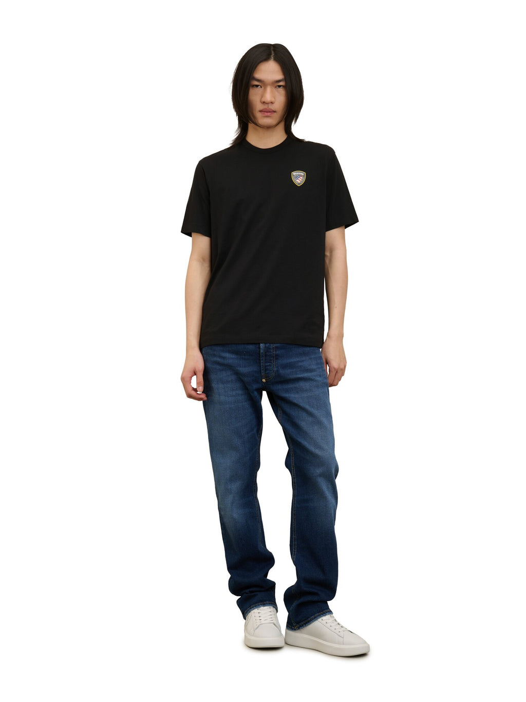 T-SHIRT LOGO GOMMATO FAXON nero
