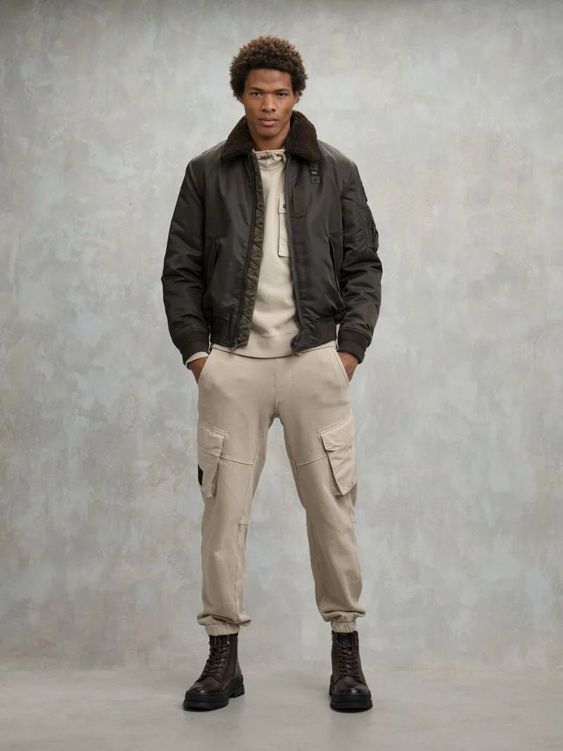 BOMBER POLIZIOTTO MARSHALL nero oliva