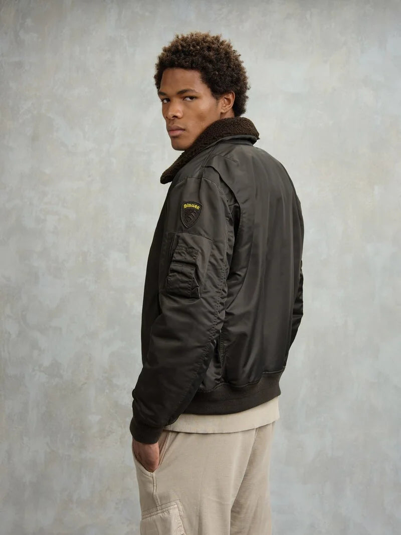 BOMBER POLIZIOTTO MARSHALL nero oliva