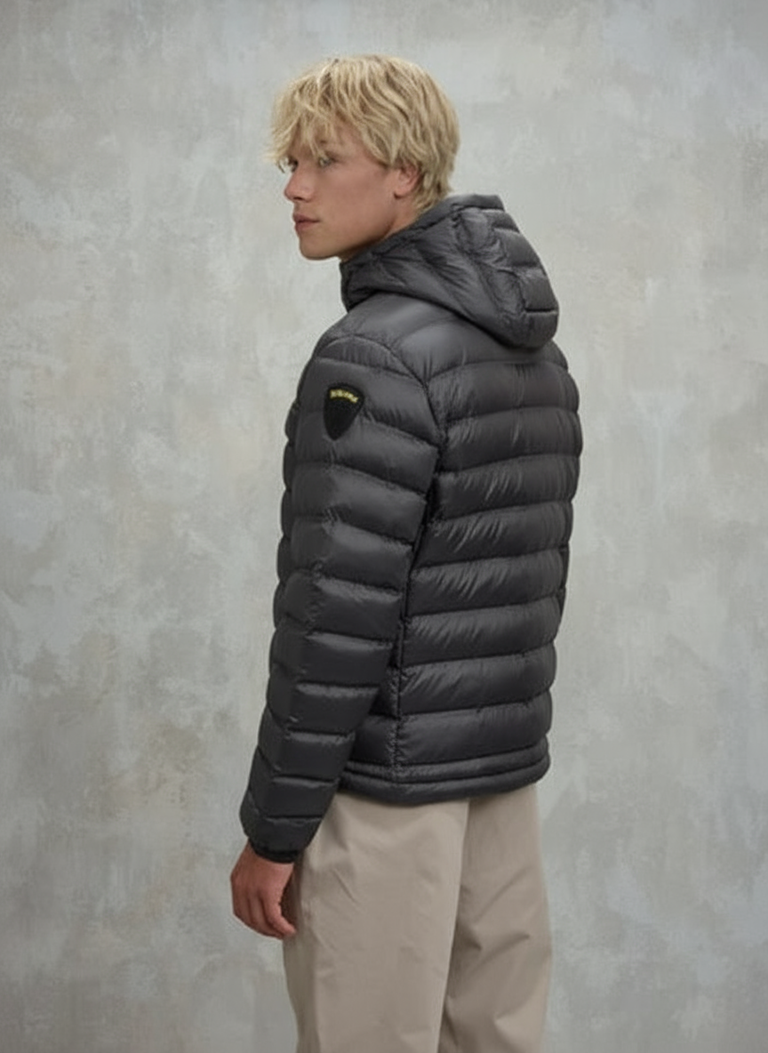 GIUBBETTO TERMOSALDATO CON CAPPUCCIO CHARLES grigio