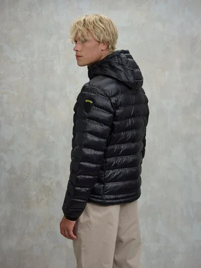 GIUBBETTO TERMOSALDATO CON CAPPUCCIO CHARLES nero