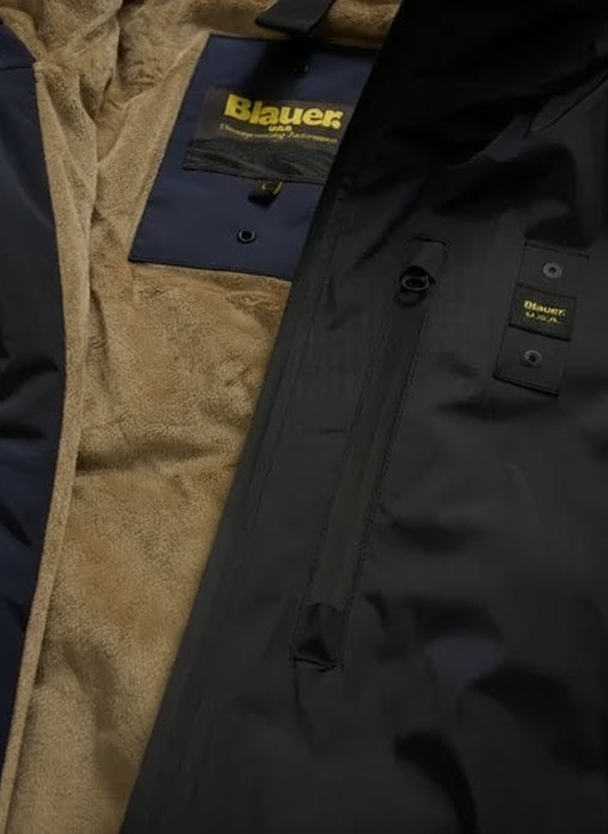 GIACCA CON INTERNO IN ECOPELLICCIA DEVON nero