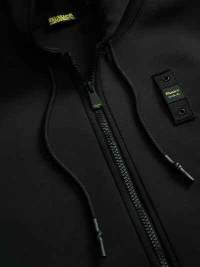 FELPA SCUBA CON CAPPUCCIO COLBY NERA