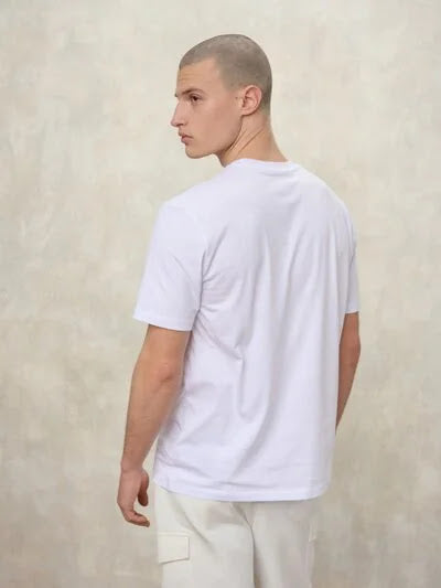 T-SHIRT LOGO GOMMATO FAXON bianco