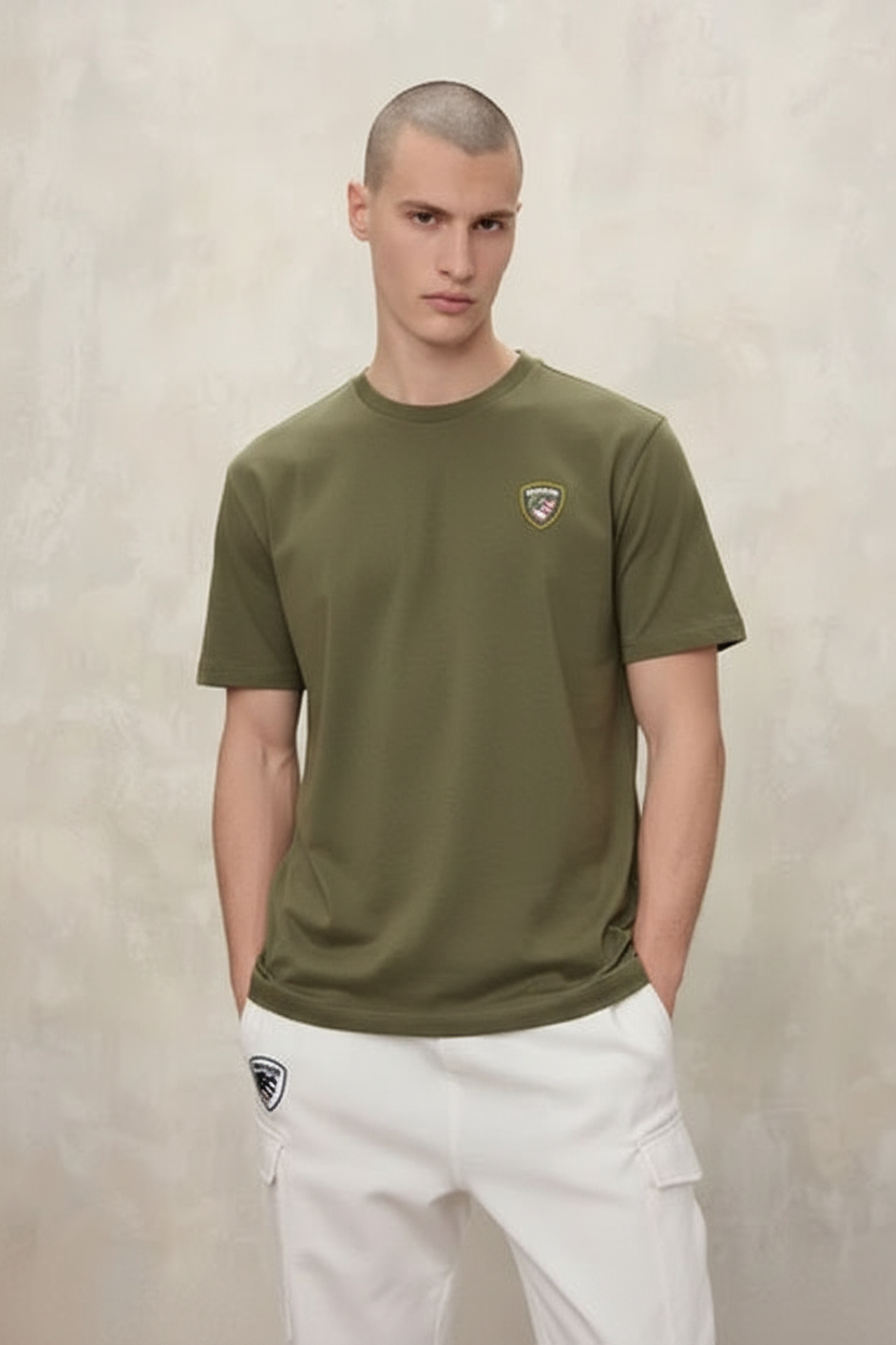 White FAXON RUBBER LOGO T-SHIRT