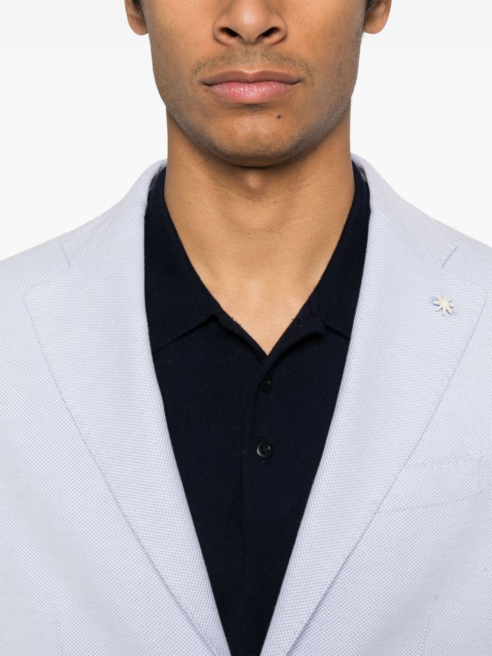 Giacca nuvola jersey cotone piquet latte