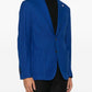 Giacca nuvola jersey cotone piquet blu