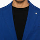Giacca nuvola jersey cotone piquet blu