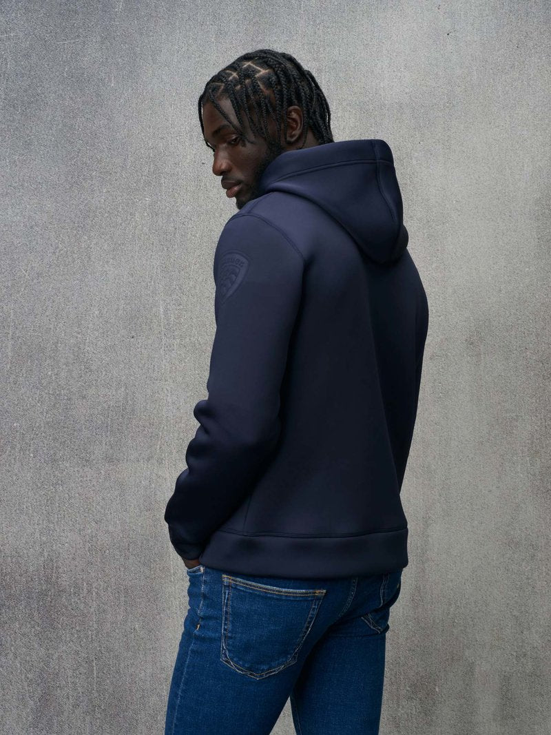 FELPA SCUBA CON CAPPUCCIO COLBY  BLU