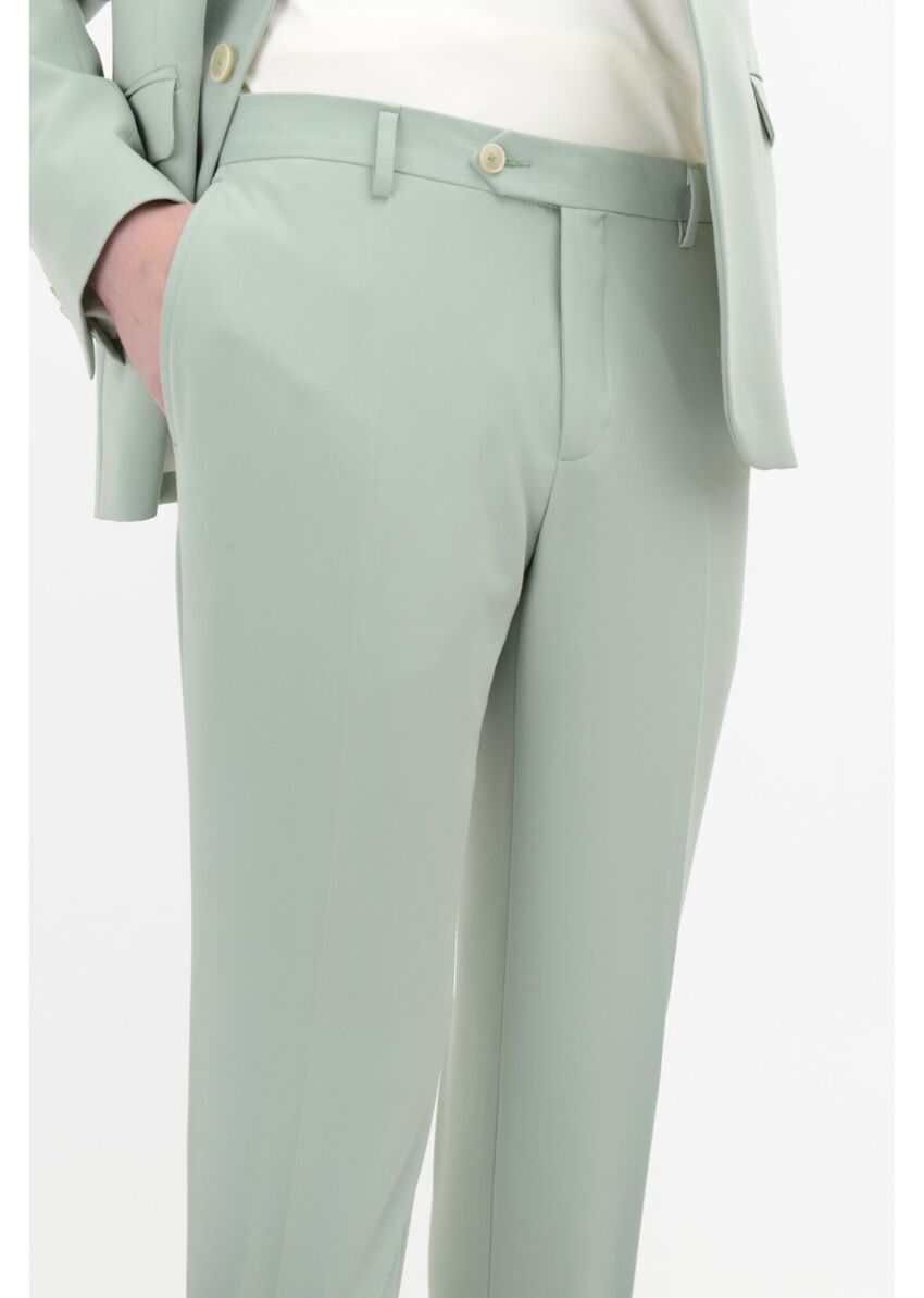 Abito slim fit in misto viscosa stretch