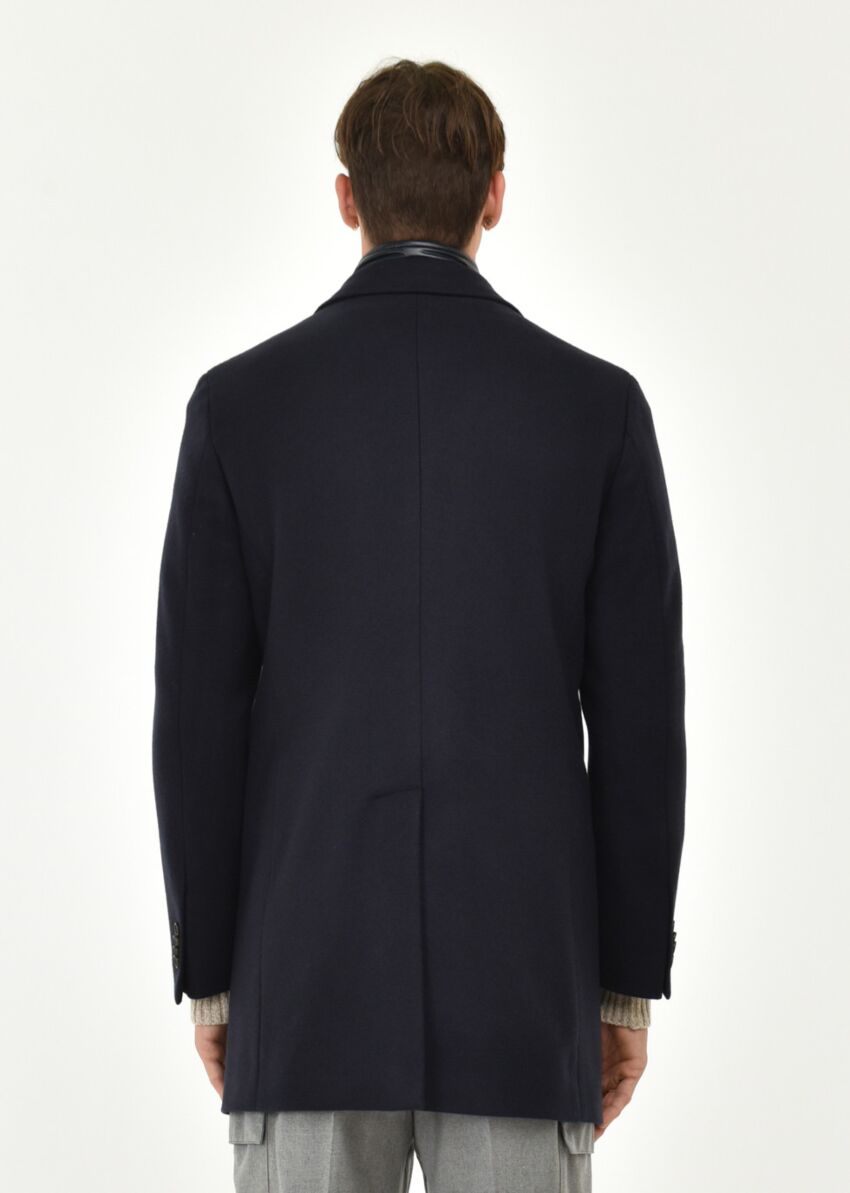 Cappotto slim panno misto lana