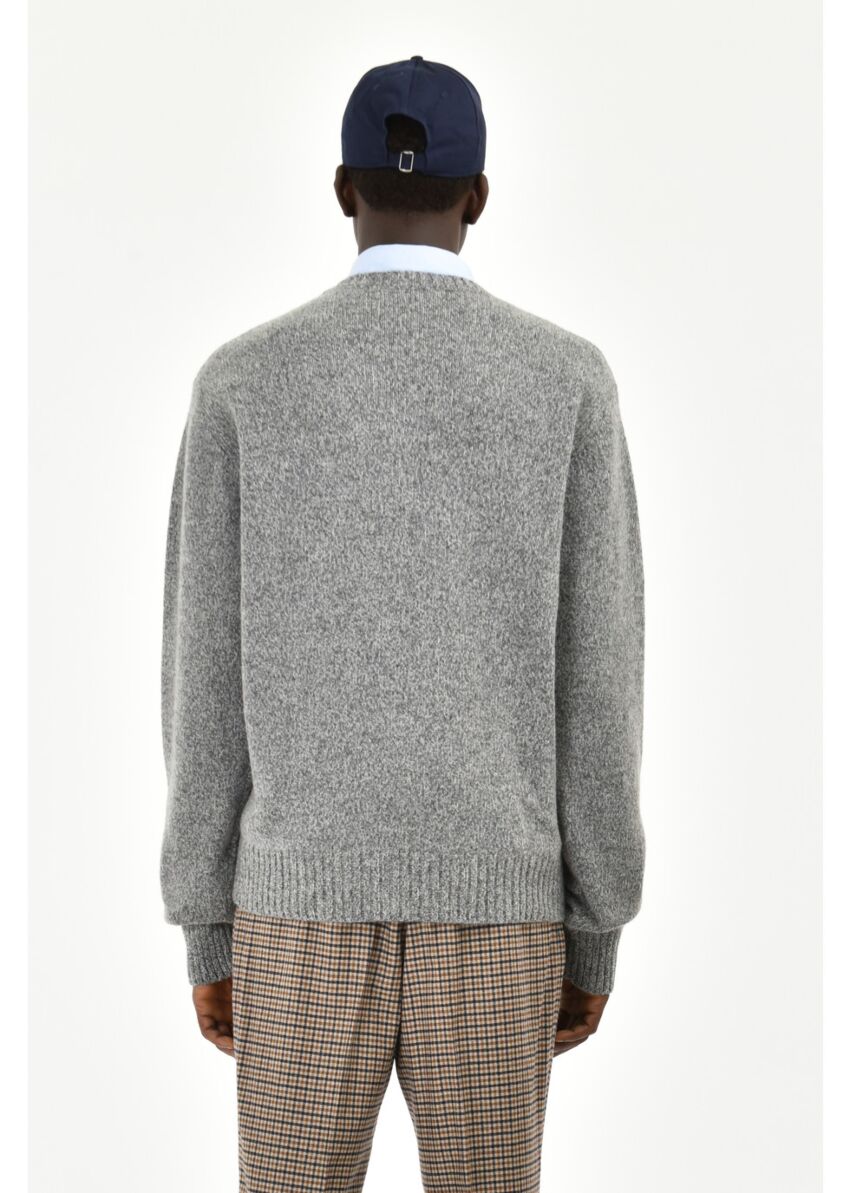 Maglia girocollo mouline` misto lana