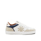 Sneakers  in pelle contrasto blu