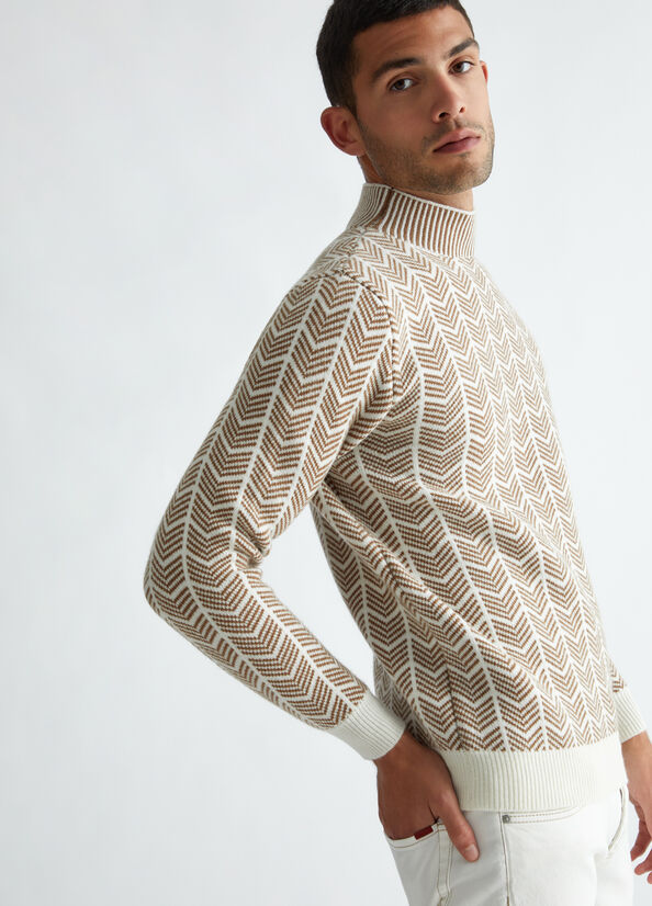 Maglia in lana jacquard