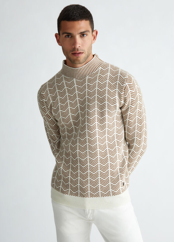 Maglia in lana jacquard