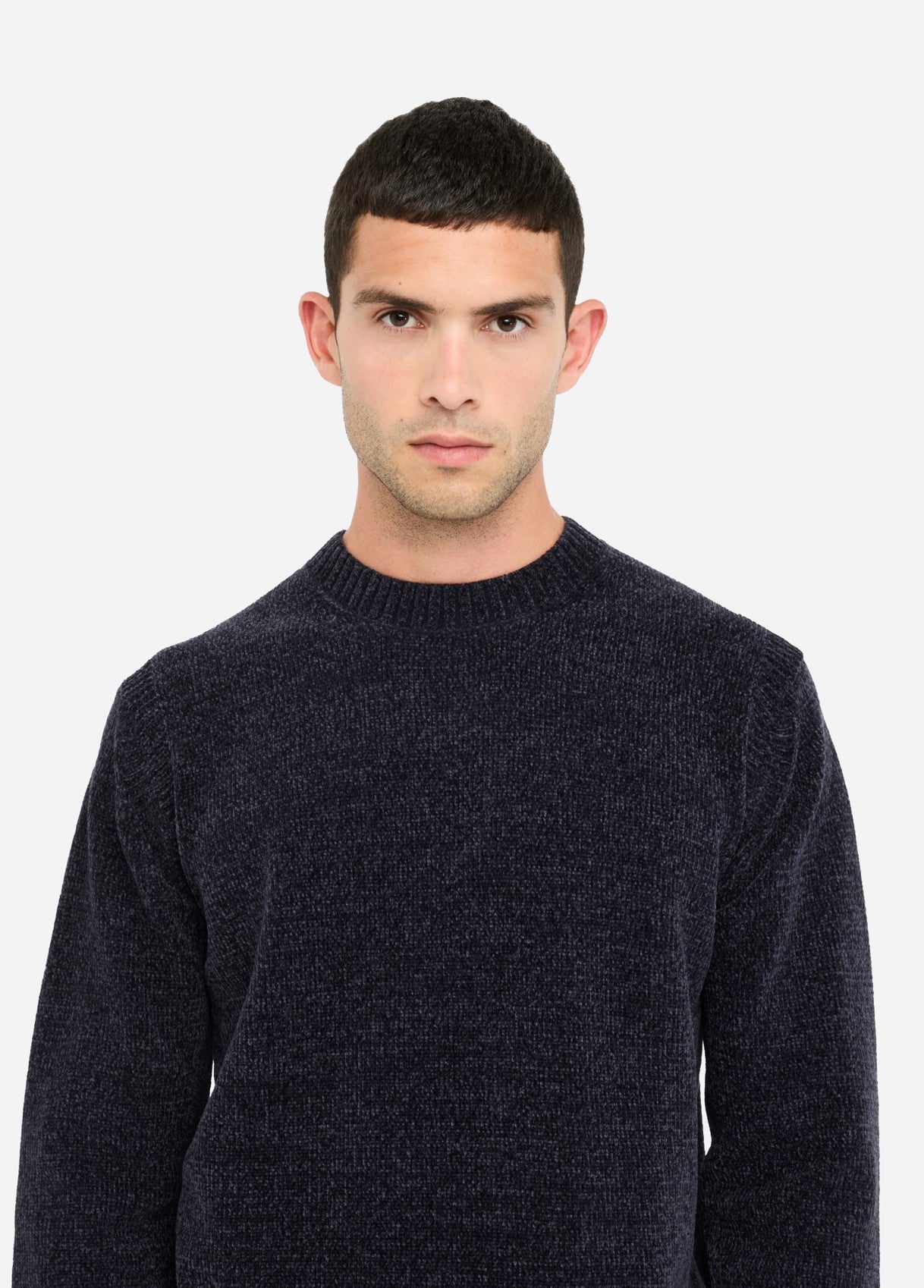 Maglia in ciniglia dark blue