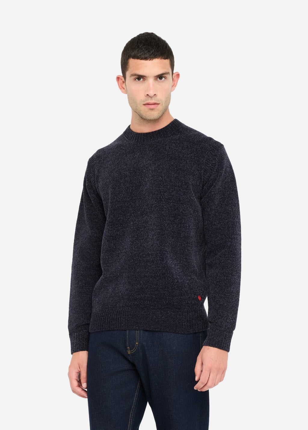 Maglia in ciniglia dark blue