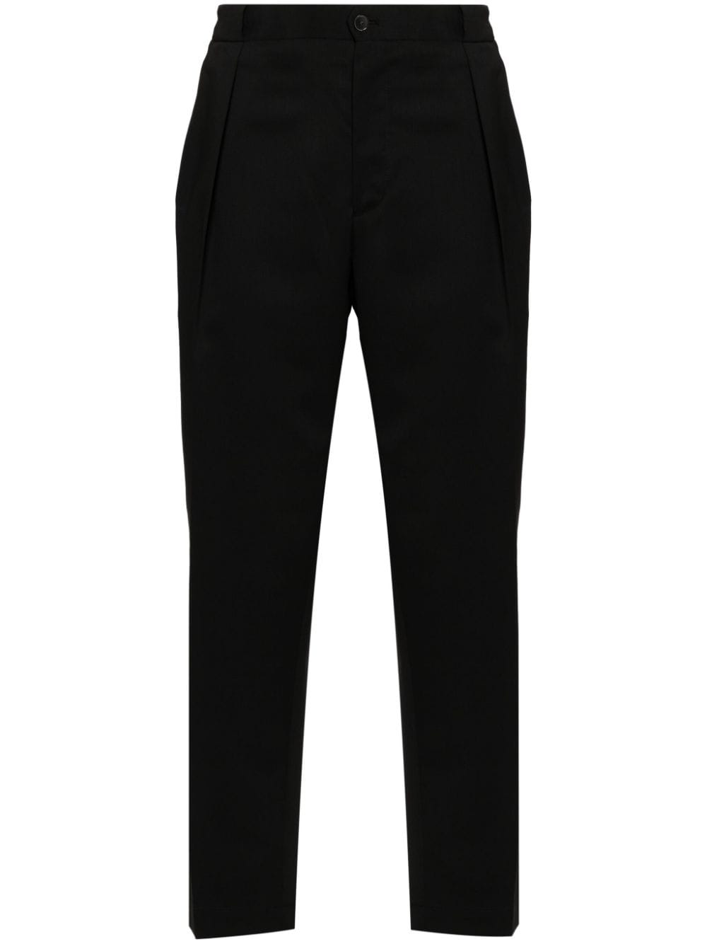 Pantaloni mod. Portobello misto lana rasata nero