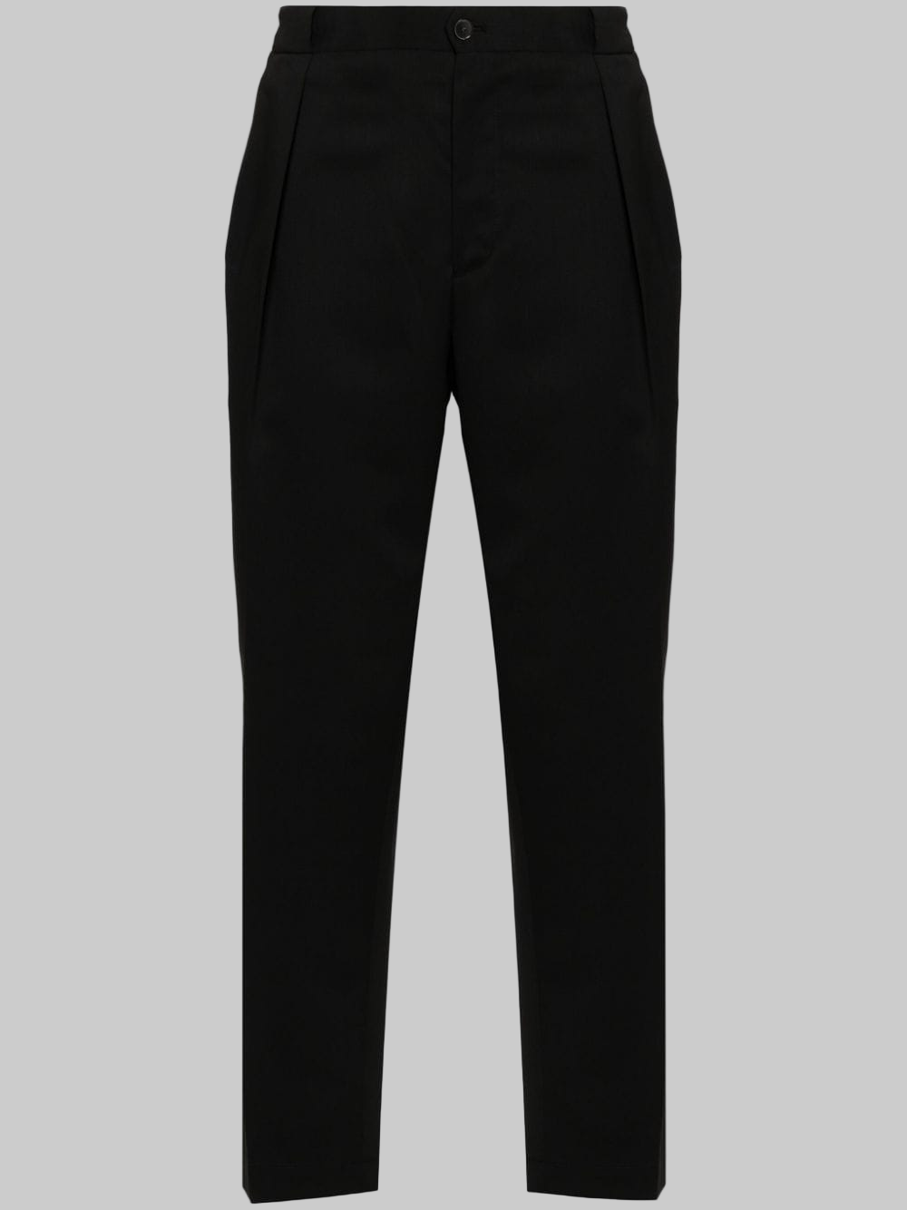 PortobelloS-Pantaloni tasca america in misto lana nero