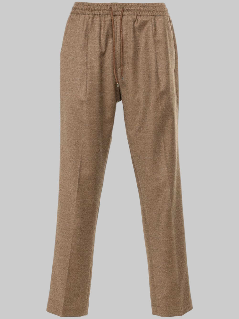 Pantaloni Wimbledons con coulisse pura lana tortora