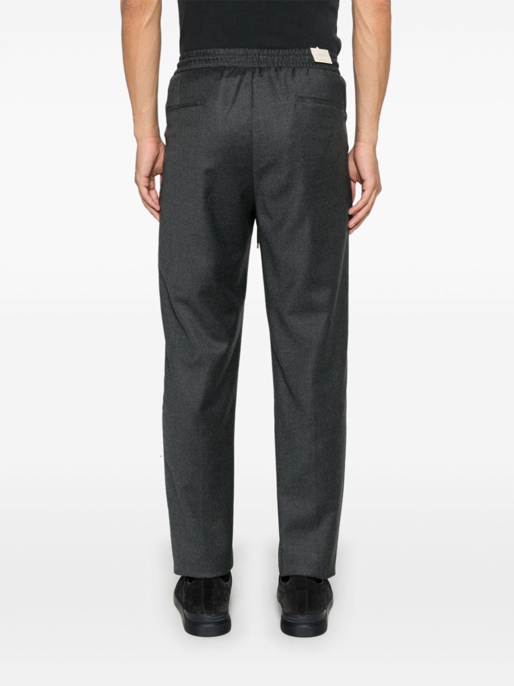 Pantaloni Wimbledons con coulisse pura lana grigio