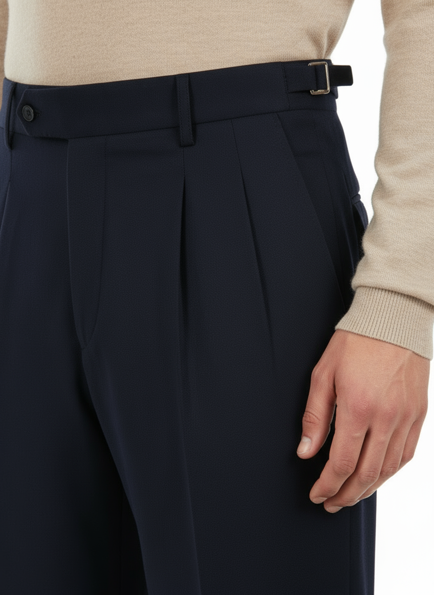 Pantaloni Pura Lana Quartieris blu