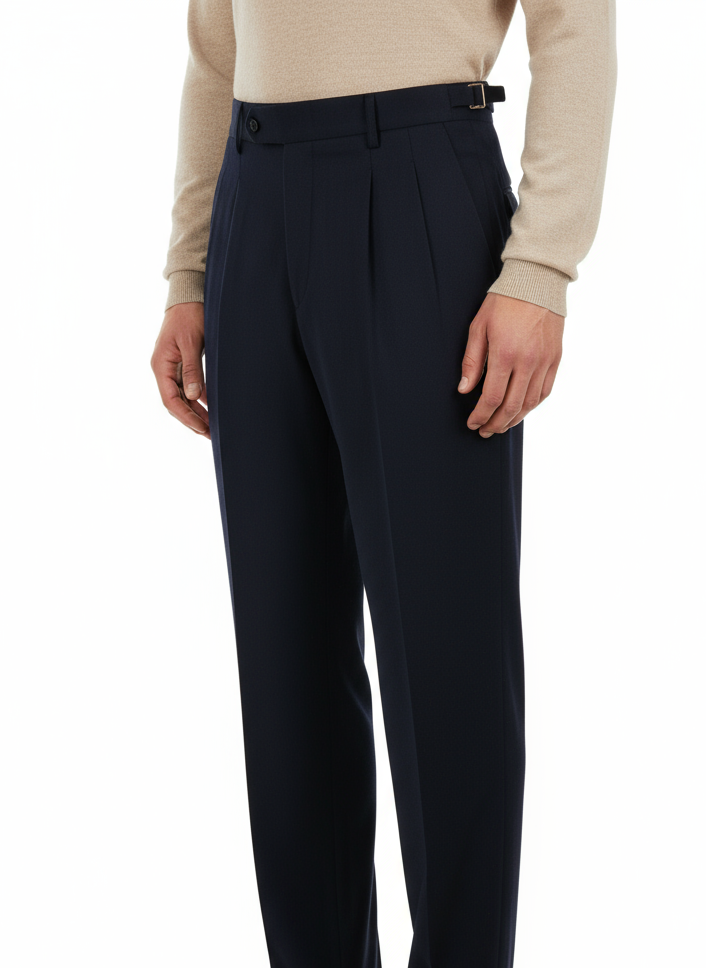 Pantaloni Pura Lana Quartieris blu