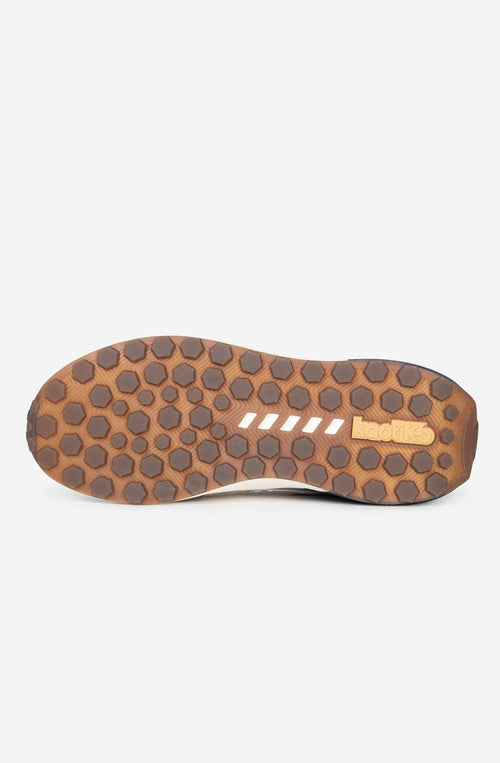 Scarpa Kaotiko Vancouver B Da Uomo Blu Beige In Suede Scamosciato