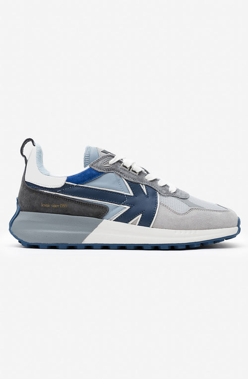 Scarpa Kaotiko Vancouver B Da Uomo Blu e Grigio In Suede Scamosciato Nylon E Mesh