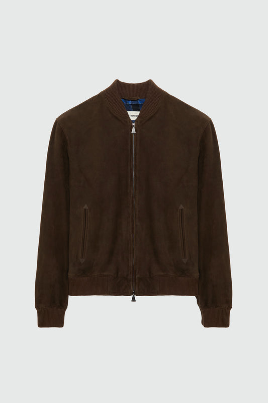 BOMBER IN SUEDE